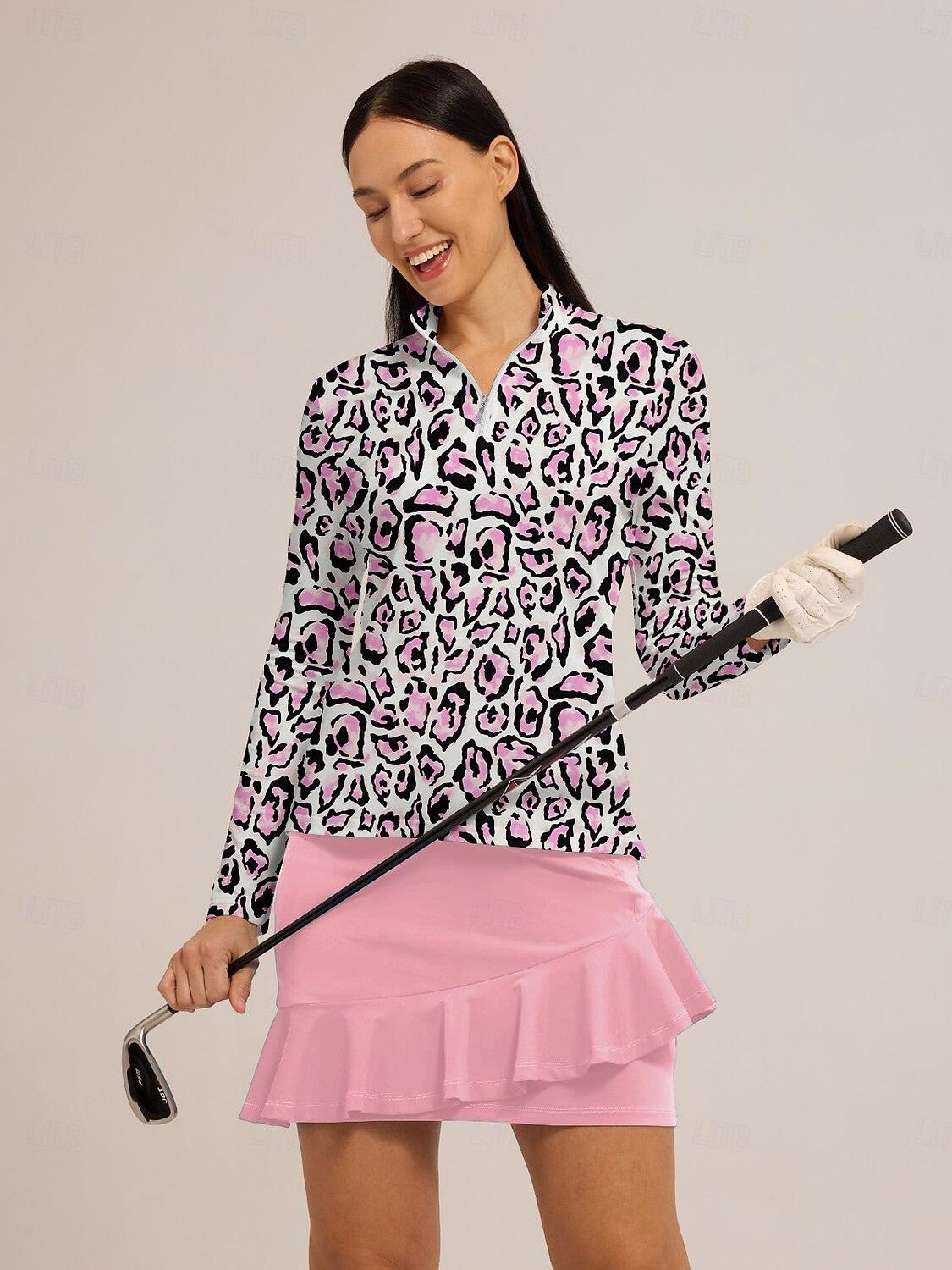 Wildlife Polo Zip Abbigliamento Golf Donna UPF50+