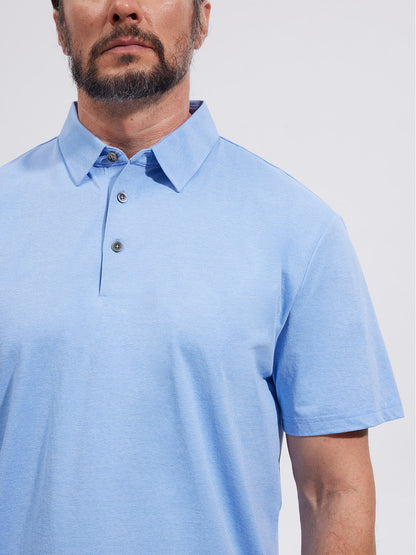 More Than Basic Men's Polo Top Sun Protection