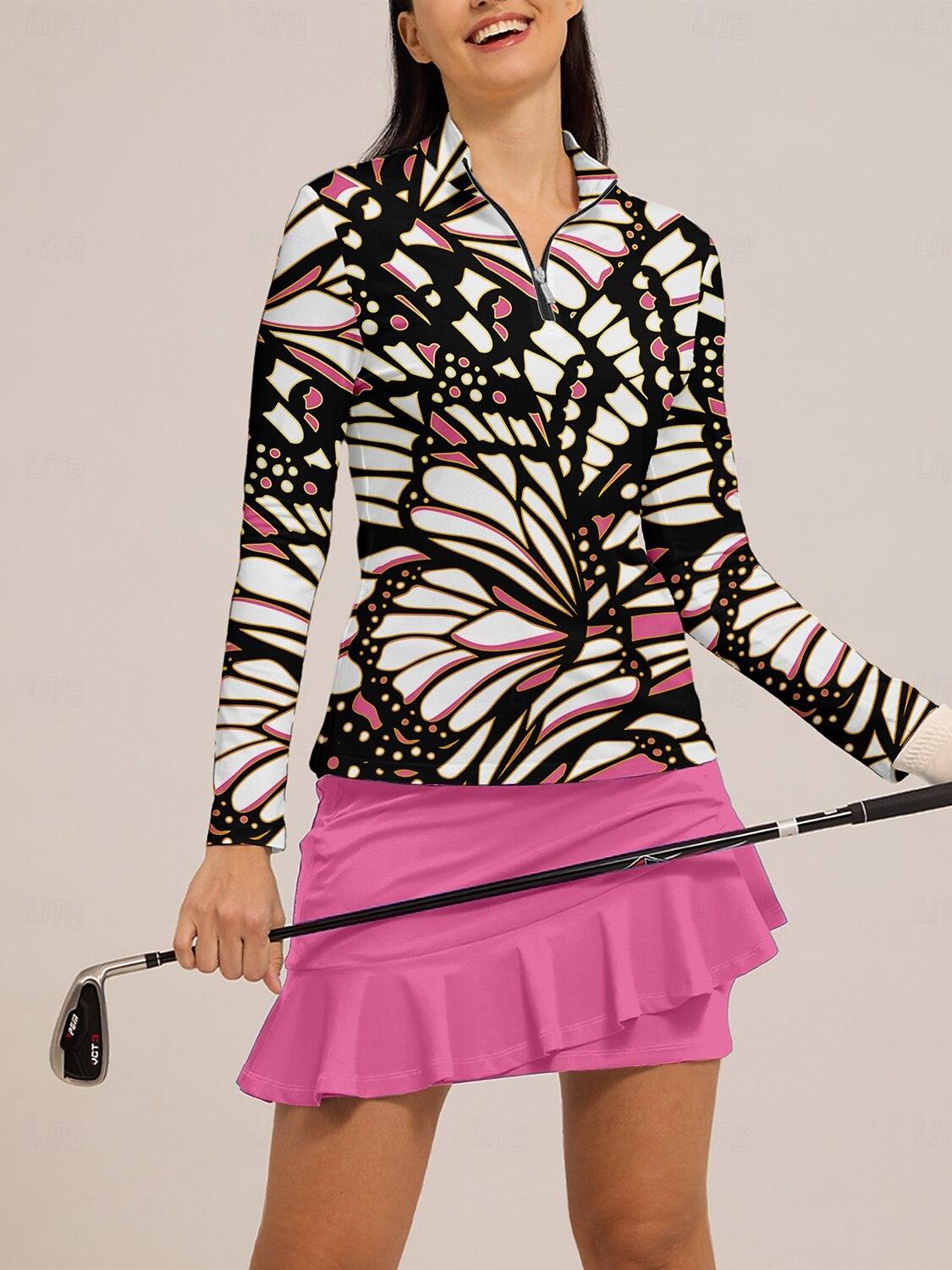 Wildlife Polo Cremallera Ropa Golf Mujer UPF50+