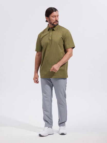 More Than Basic Men's Polo Top Sun Protection