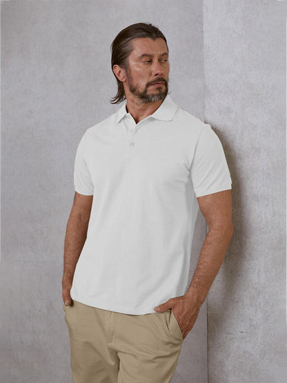 More Than Basic Men's Polo Top Sun Protection