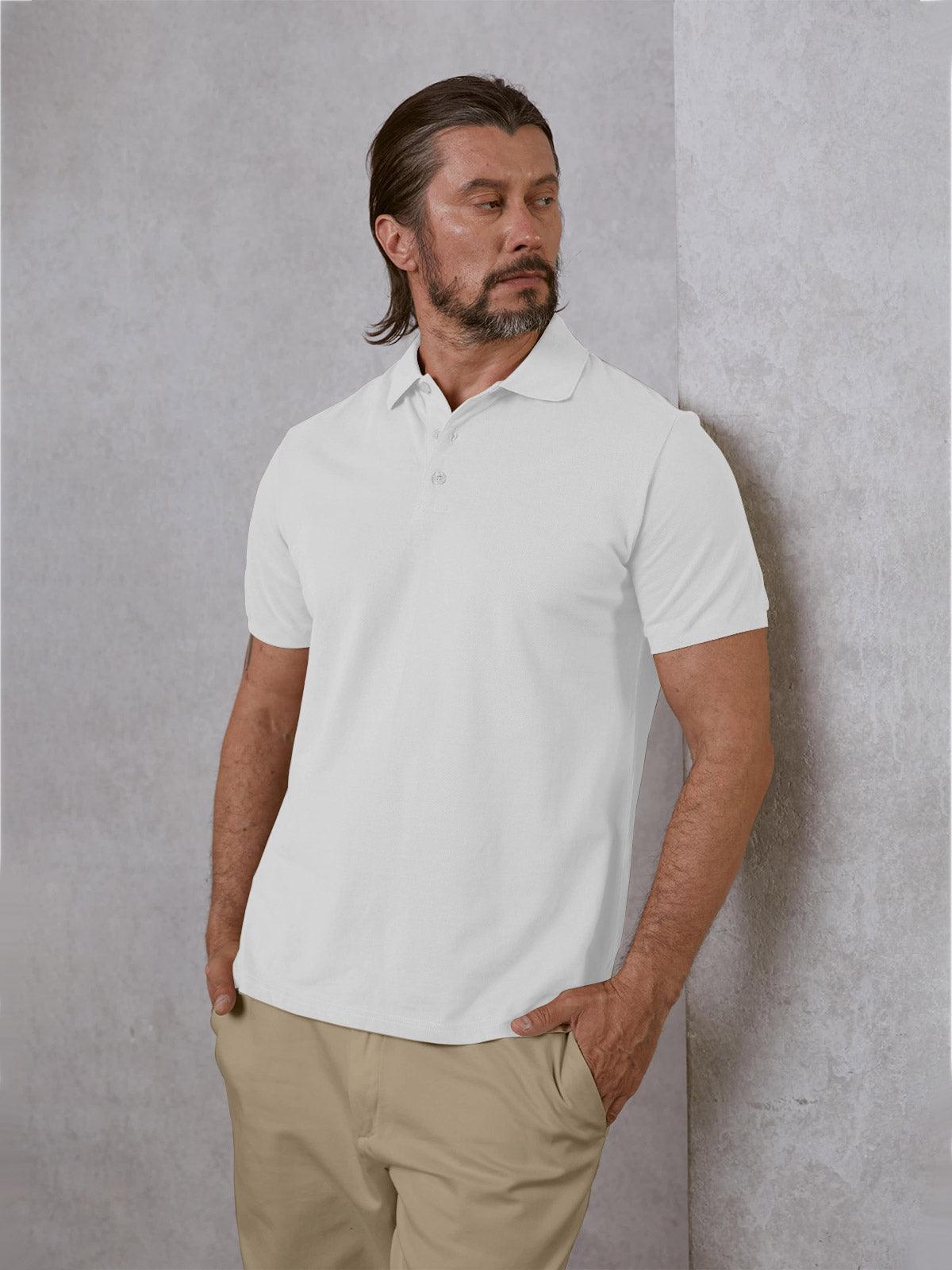 Chic Uomo Polo Protezione Solare Abbigliamento Golf