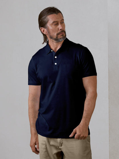 Chic Uomo Polo Protezione Solare Abbigliamento Golf