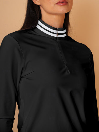 Polo Zip Femme Manche Longue UPF50+ Nautical Tenue Golf