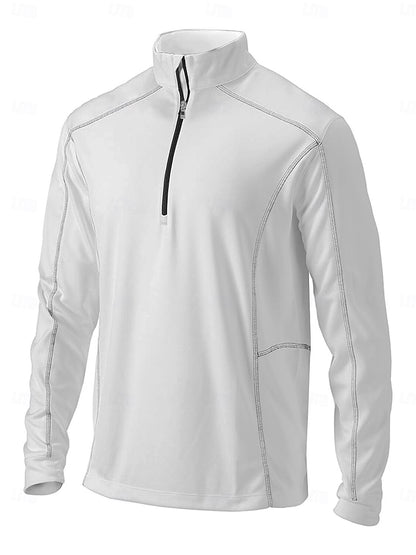 More Than Basic Men's Golf Shirt Quarterzip UPF50+