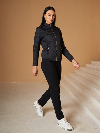 Chic Fully Lined Puffer Jacket Femme Tenue Golf