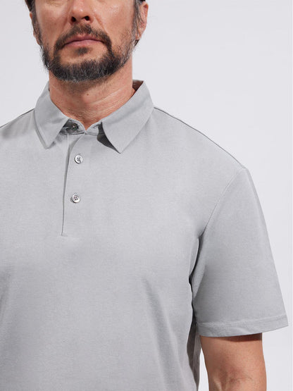 More Than Basic Men's Polo Top Sun Protection