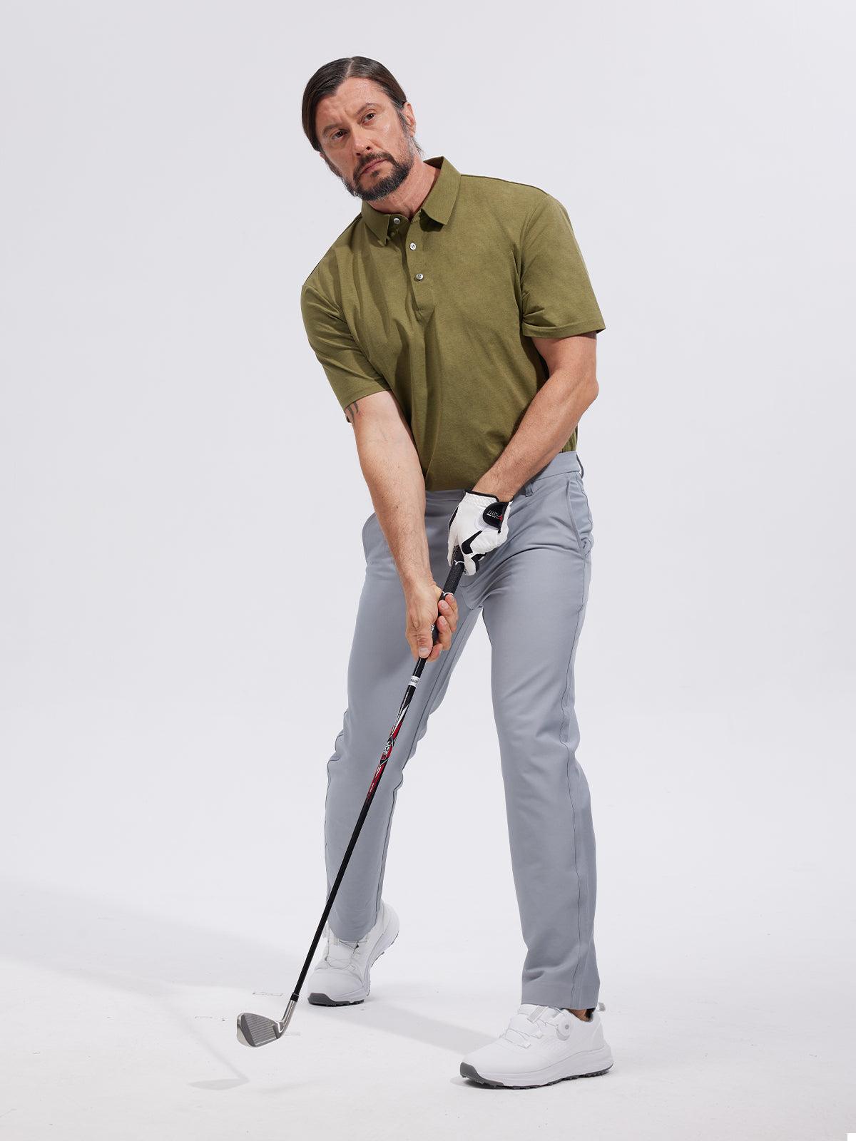 Chic Uomo Polo Protezione Solare Abbigliamento Golf