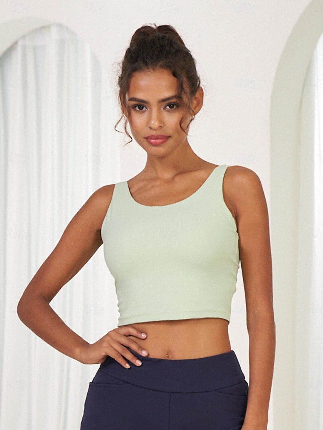 Chic Cropped Tank Top Ropa Golf Mujer