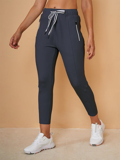 Chic Drawstring Capri Pantalon Jogging Femme Tenue Golf