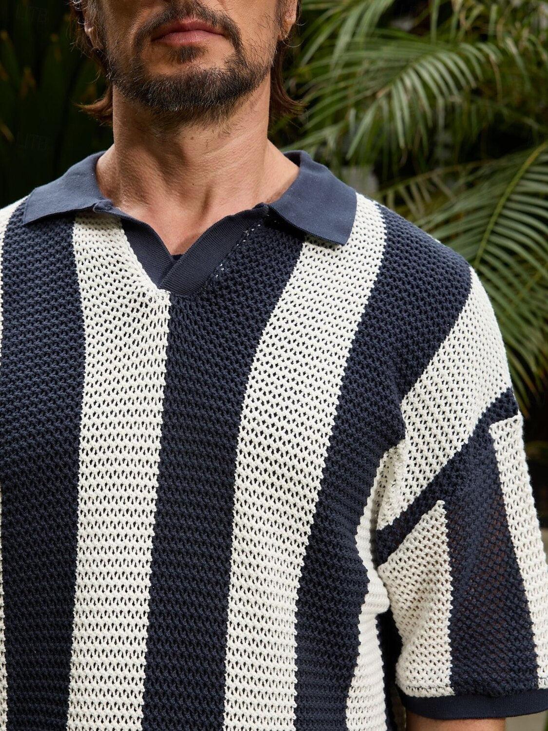 More Than Basic Men's Knit Polo Top