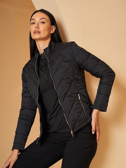 Damen komplett gef¨¹tterte Pufferjacke