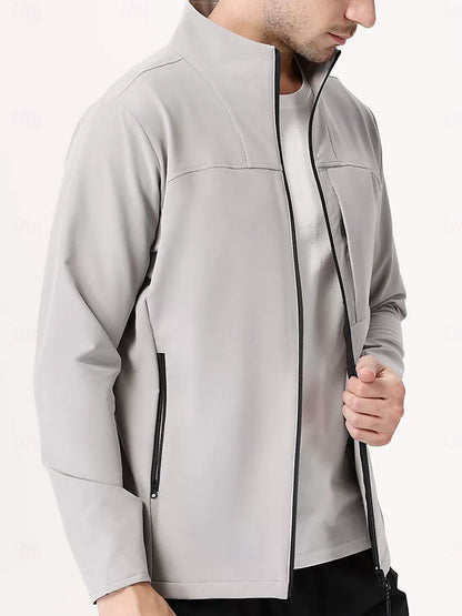 More Than Basic Men's Golf Full Zip Pocket Jacket