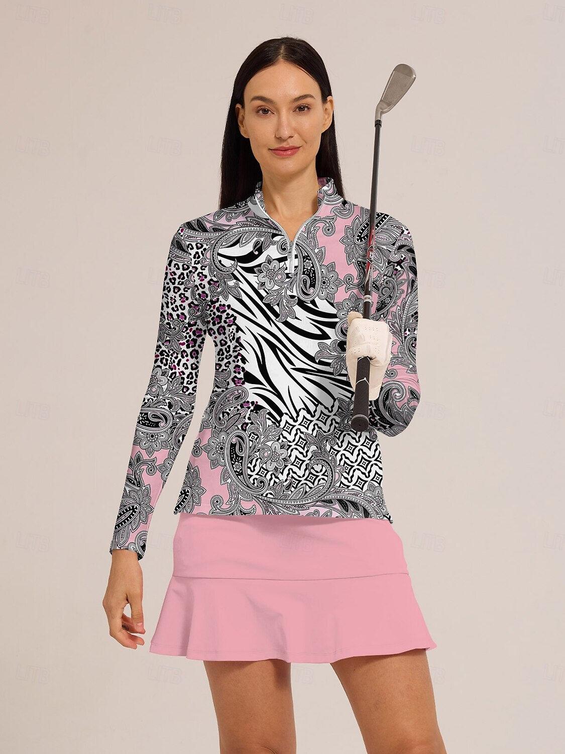 Pretty Polo Cremallera Ropa Golf Mujer UPF50+