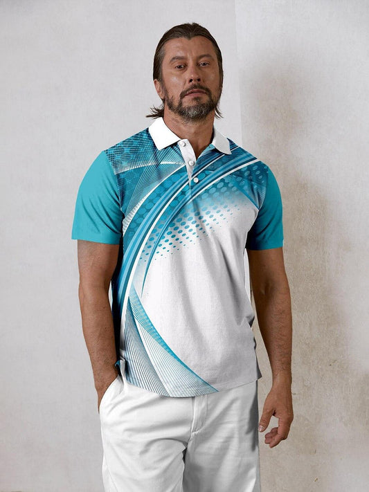 Nautical Uomo Polo Abbigliamento Golf UPF50+