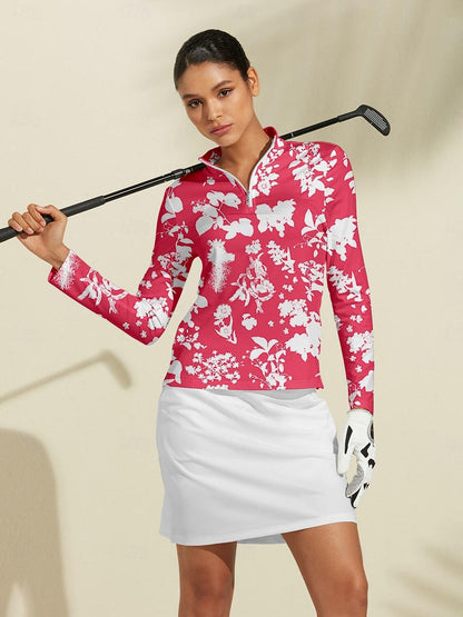 Botanical Energy Golf Shirt Quarterzip UPF50+