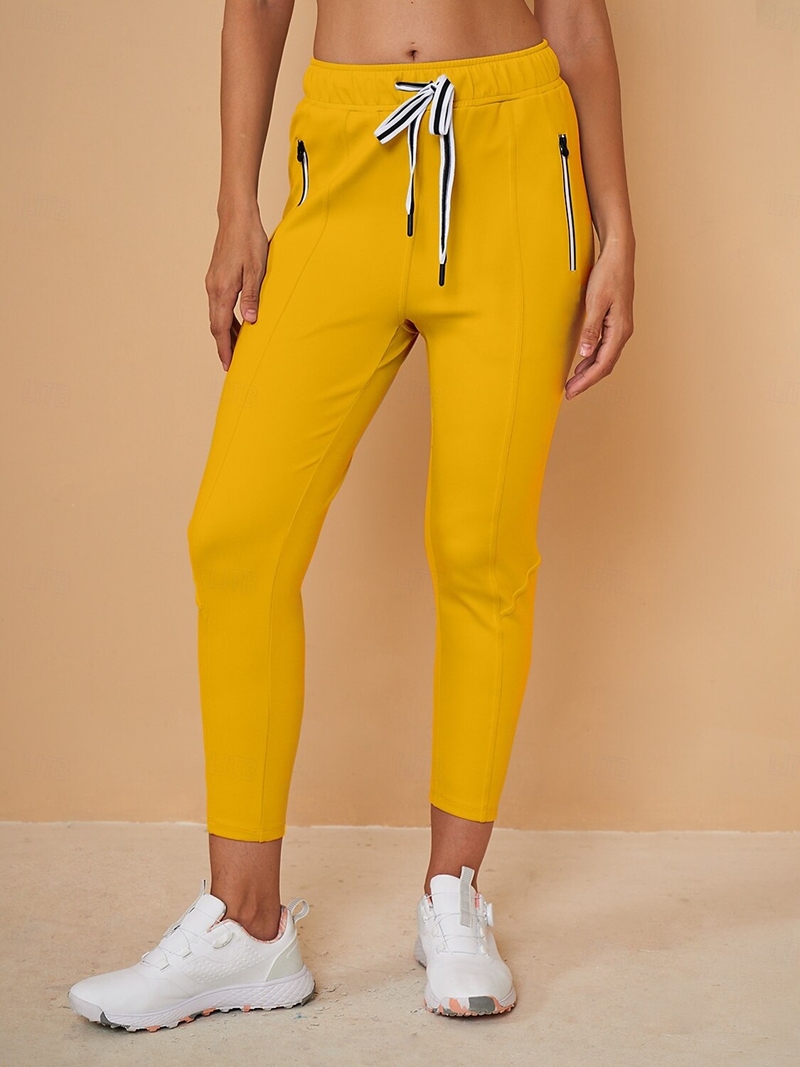 Chic Drawstring Capri Pantalon Jogger Ropa Golf Mujer