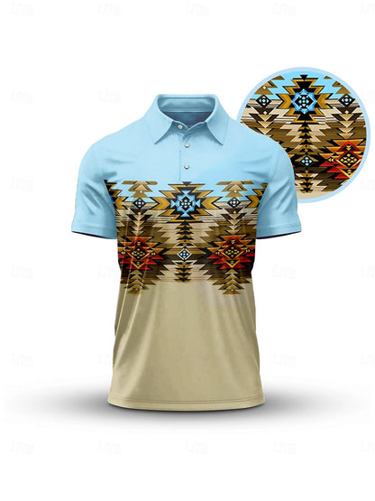 Bold Baroque Men's Polo Top UPF50+