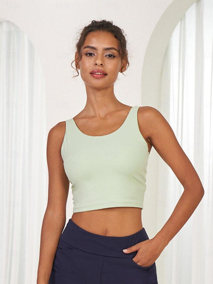 Chic Cropped Tank Top Ropa Golf Mujer