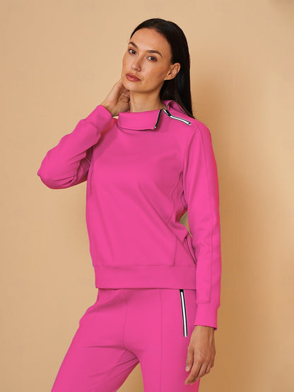 Chic Irregular Collar Sudadera Ropa Golf Mujer