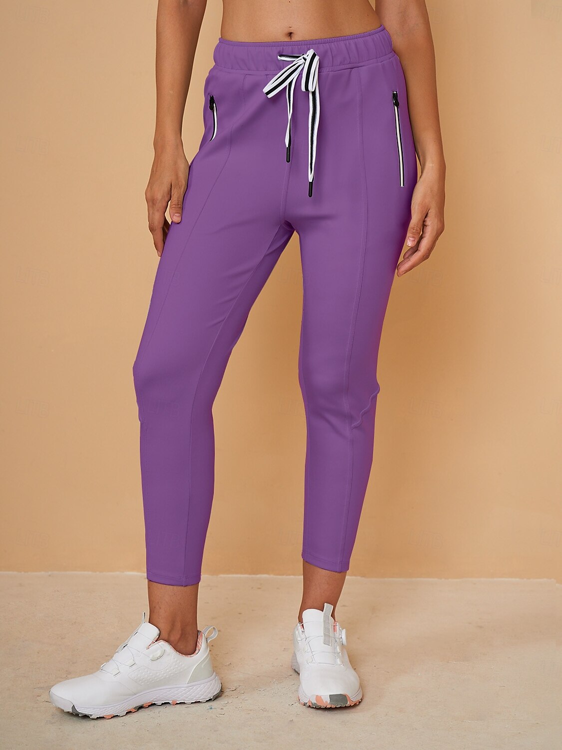 Chic Drawstring Capri Pantalon Jogger Ropa Golf Mujer