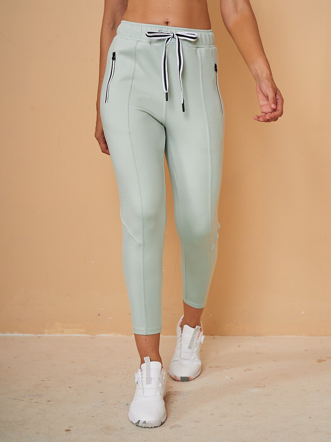 Chic Drawstring Capri Pantalon Jogger Ropa Golf Mujer