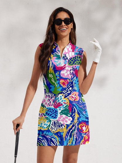 Hyped-up Tropical-Dress UPF50+ - Acegolfs