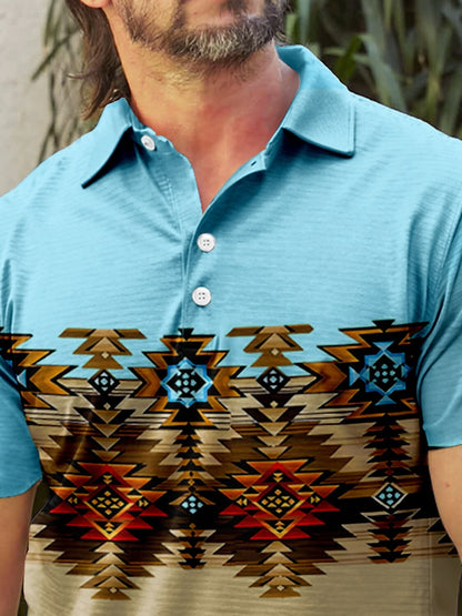 Bold Baroque Men's Polo Top UPF50+