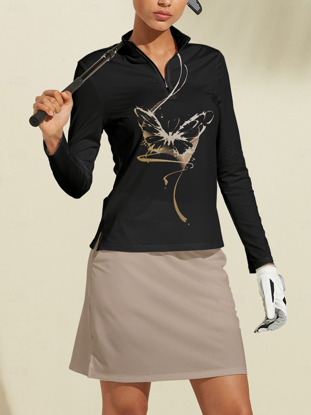 Wildlife Polo Zip Abbigliamento Golf Donna UPF50+