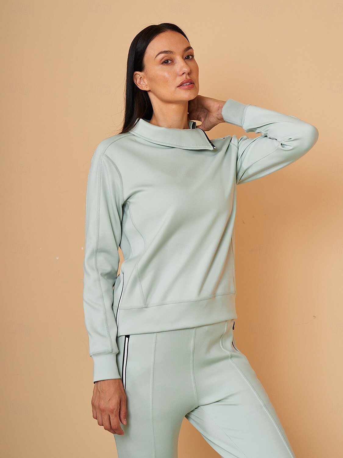 More Than Basic Irregular Collar Golf Sweatshirt