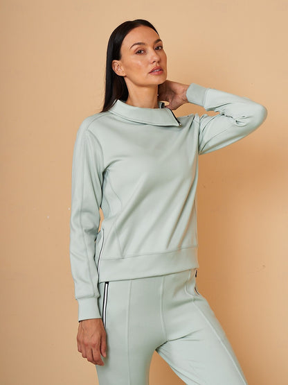 Chic Irregular Collar Sudadera Ropa Golf Mujer