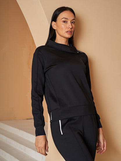 Chic Irregular Collar Sudadera Ropa Golf Mujer