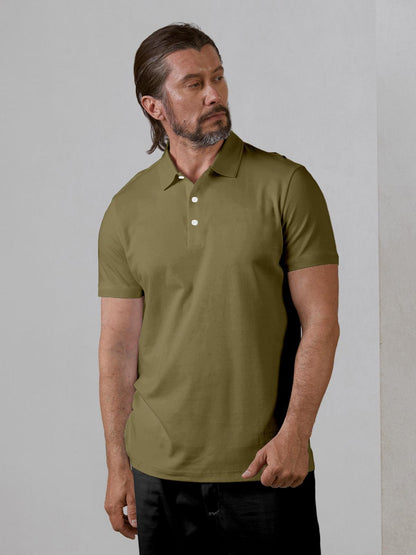 Chic Uomo Polo Protezione Solare Abbigliamento Golf