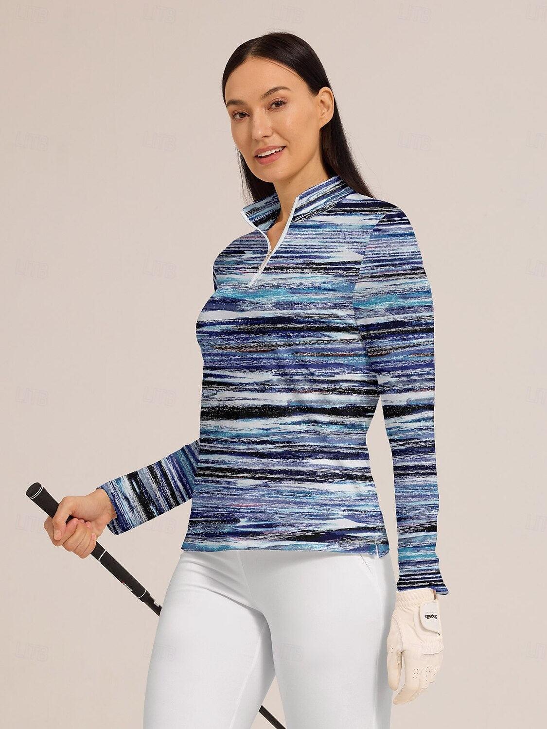 Air brush Polo Cremallera Ropa Golf Mujer UPF50+