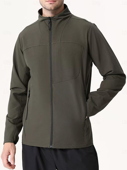 More Than Basic Men's Golf Full Zip Pocket Jacket