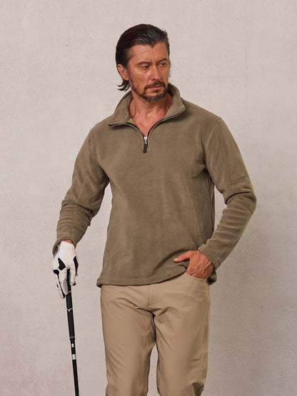 More Than Basic Men's Golf Quarter Zip Sweatshirt