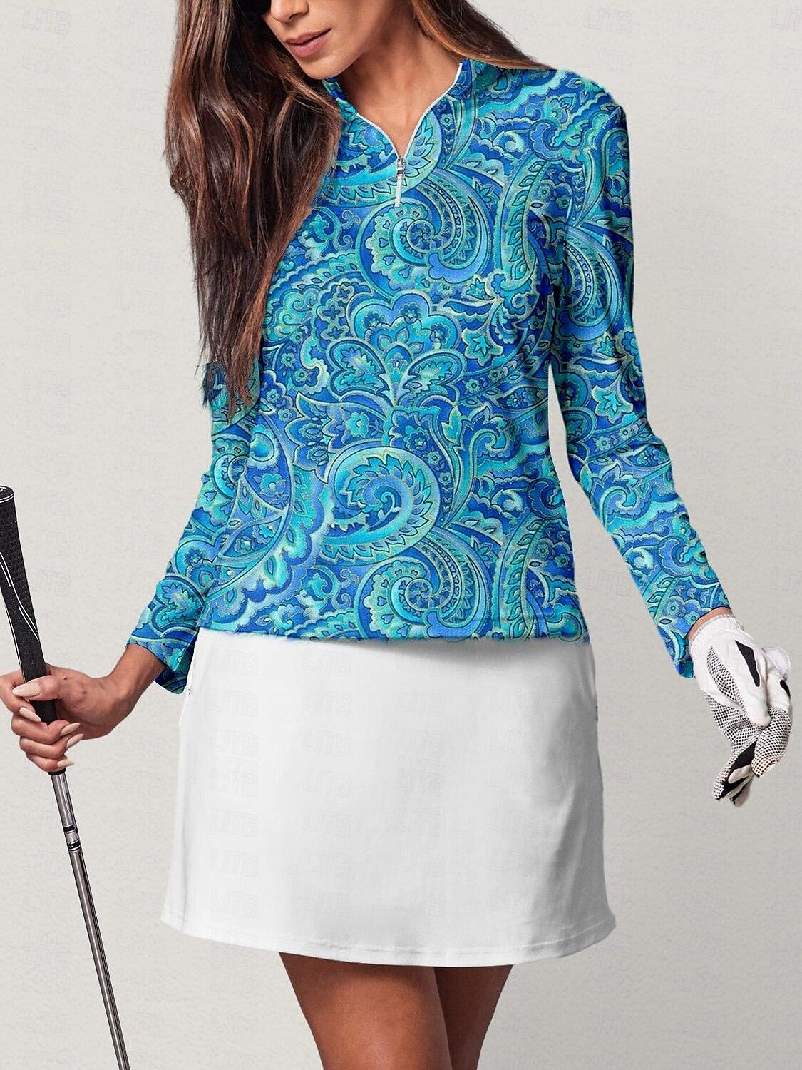 Pretty Feminine Golf Shirt Quarterzip UPF50+