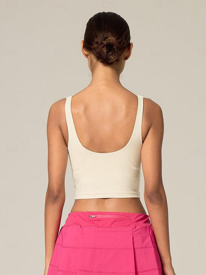 Chic Cropped Tank Top Ropa Golf Mujer