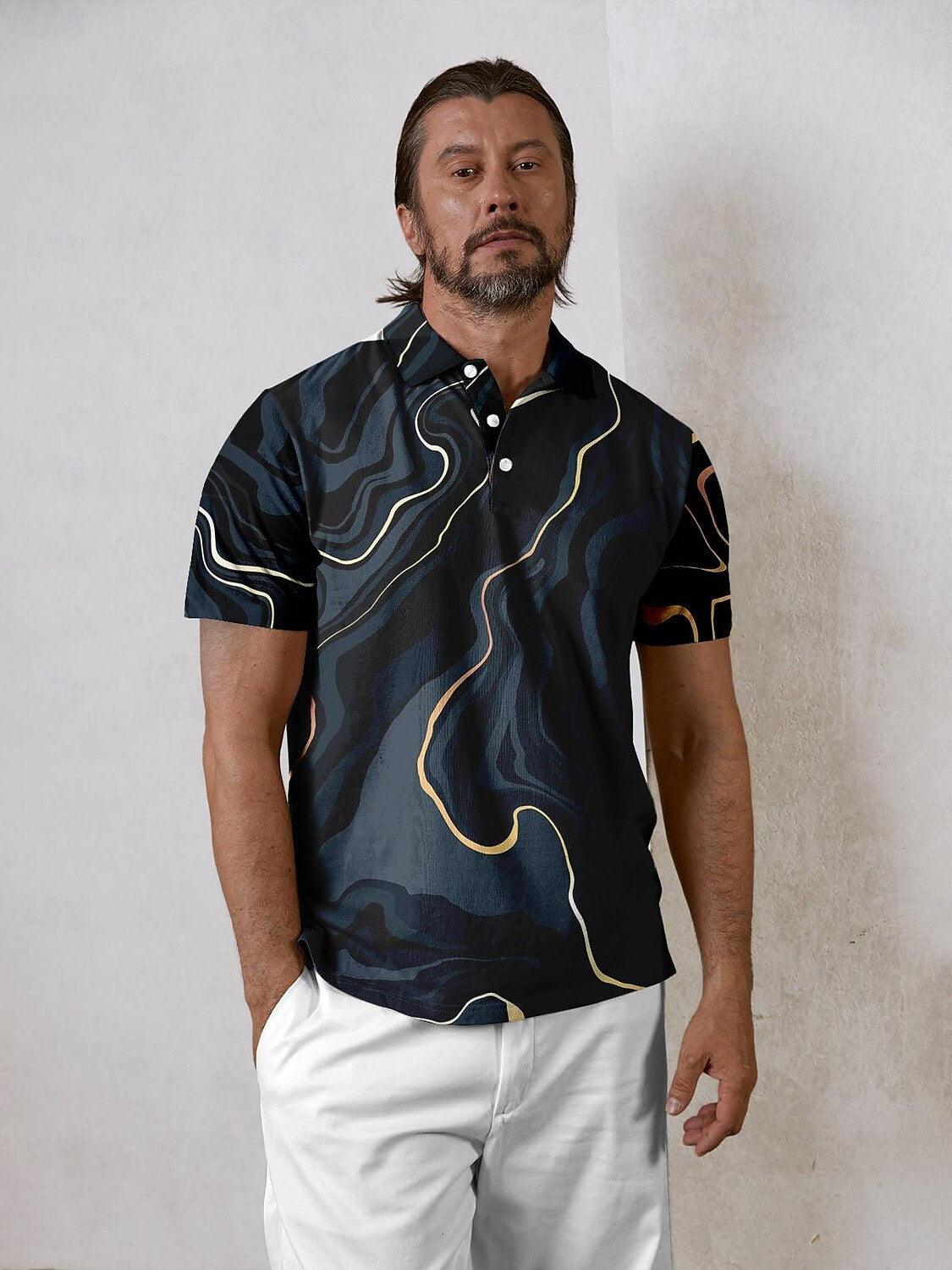 Inked Skins-Men's Polo Top UPF50+ - Acegolfs