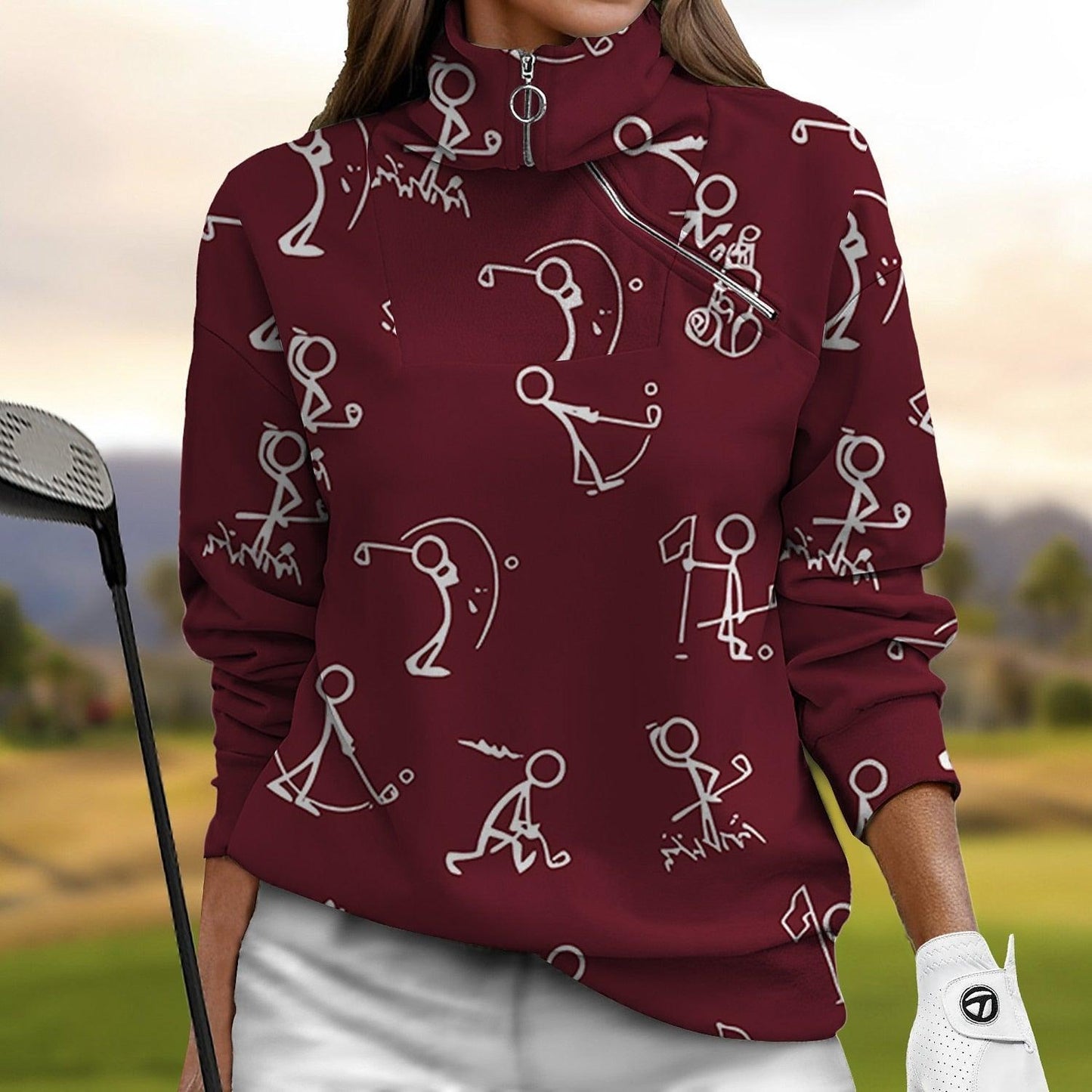 Hyper Golf Felpa Abbigliamento Donna