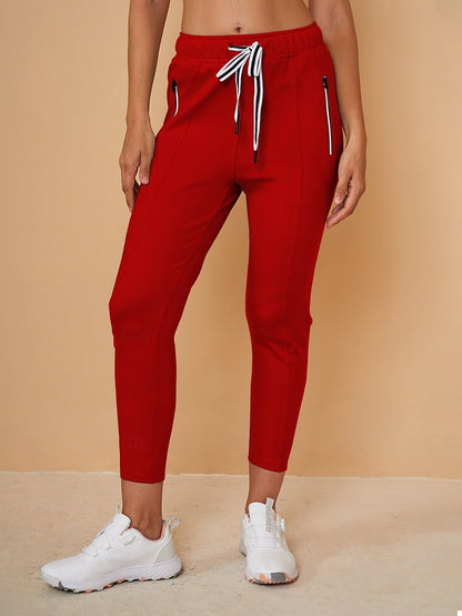 Chic Drawstring Capri Pantalon Jogger Ropa Golf Mujer