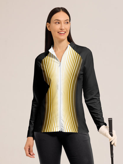 Nautical Golf Chaqueta mid layer Ropa Golf Mujer