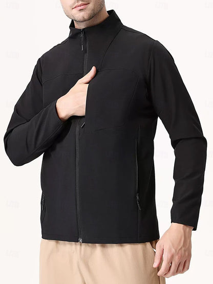 More Than Basic Men's Golf Full Zip Pocket Jacket