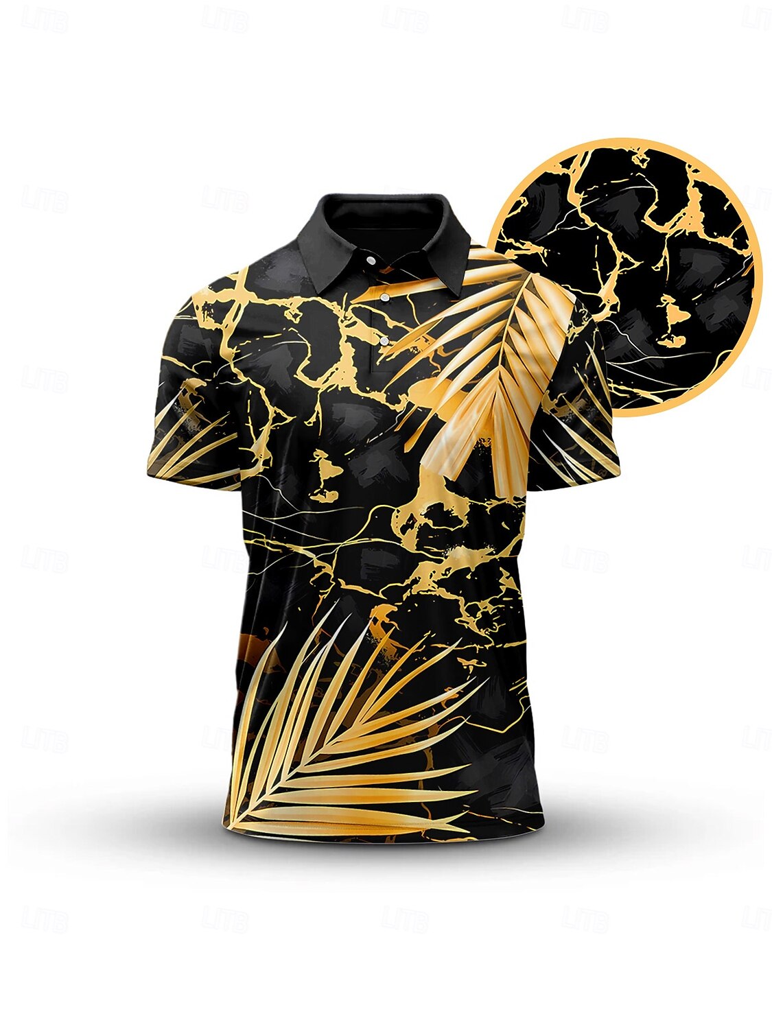 Hyped-up Tropical Men's Polo Top UPF50+