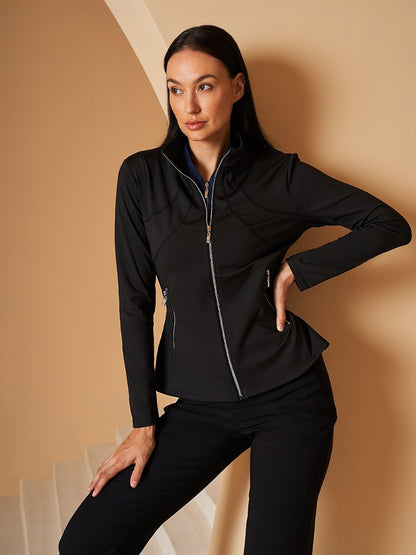 Damen Golfjacke mit Rüschenärmeln, Sonnenschutz