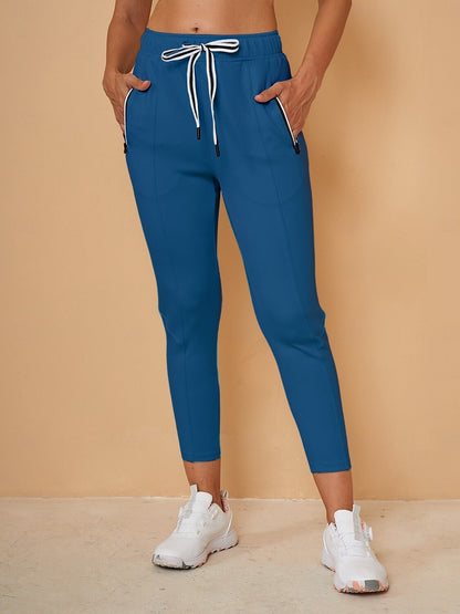 Golfmode Damen Capri-Jogginghose mit Kordelzug