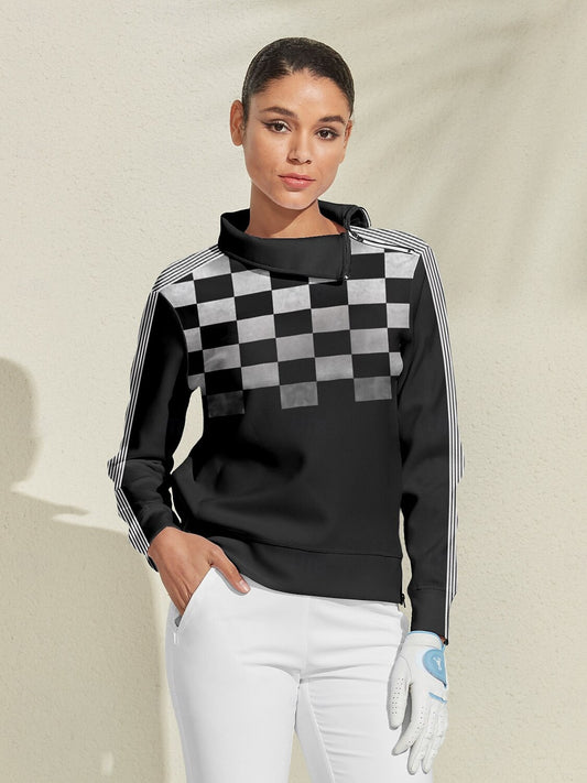 Not So Classic Irregular Collar Golf Sweatshirt