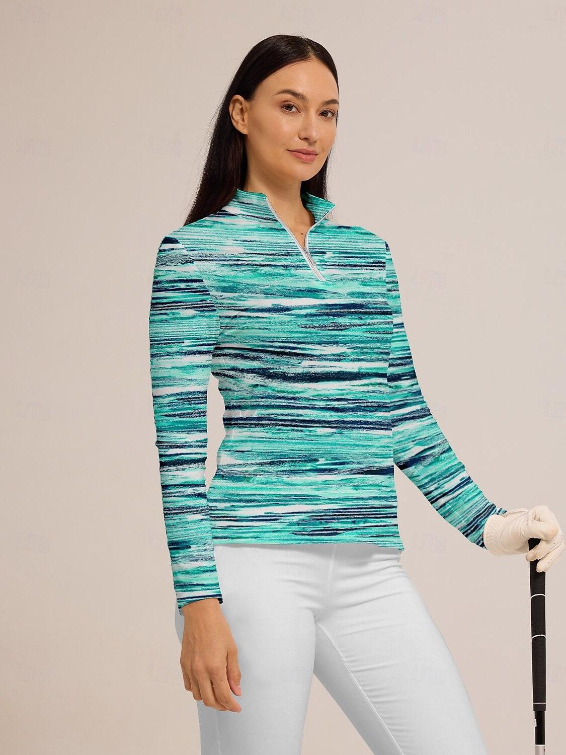 Air brush Polo Cremallera Ropa Golf Mujer UPF50+