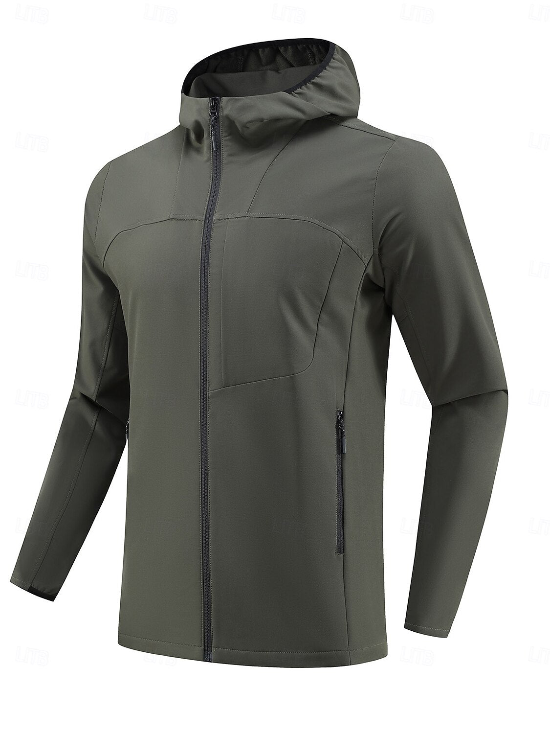 More Than Basic Men's Golf Full Zip Pocket Jacket