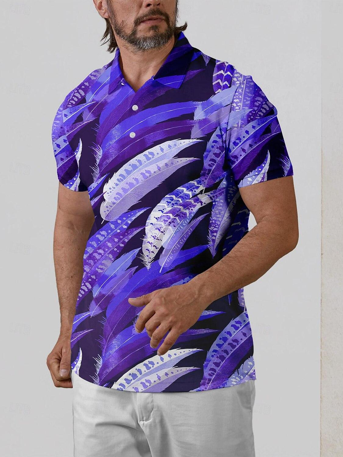 Wildlife Party-Men's Polo Top UPF50+ - Acegolfs